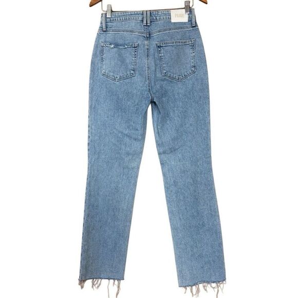 Paige Stella Straight Leg Denim Gnarly Destructed size 27 - Picture 5 of 13